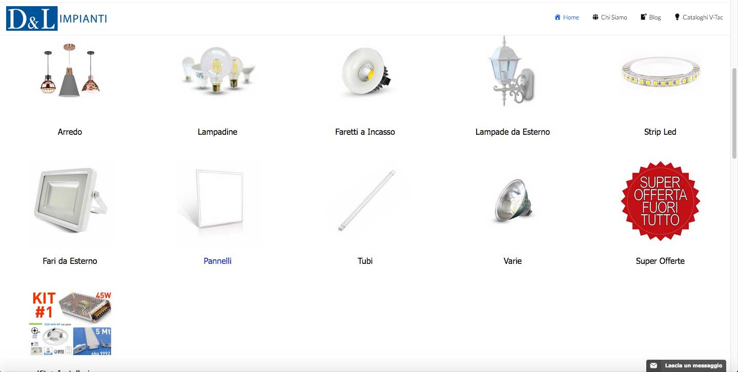 DL Impianti Store - Web design - ecommerce