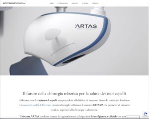 Autotrapianto Capelli con ARTAS nuovo sito internet
