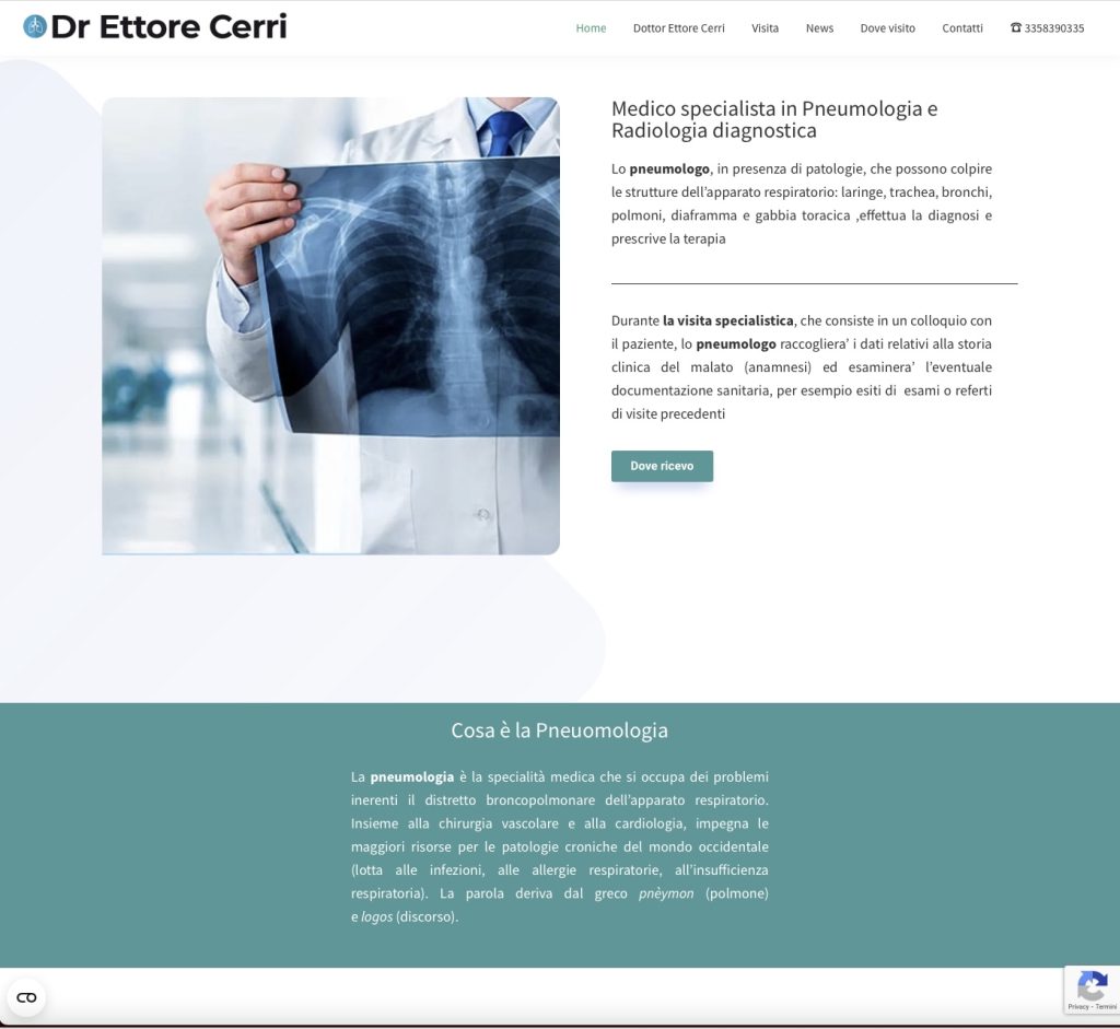 Nuovo sito internet del Dottor Ettore Cerri 2